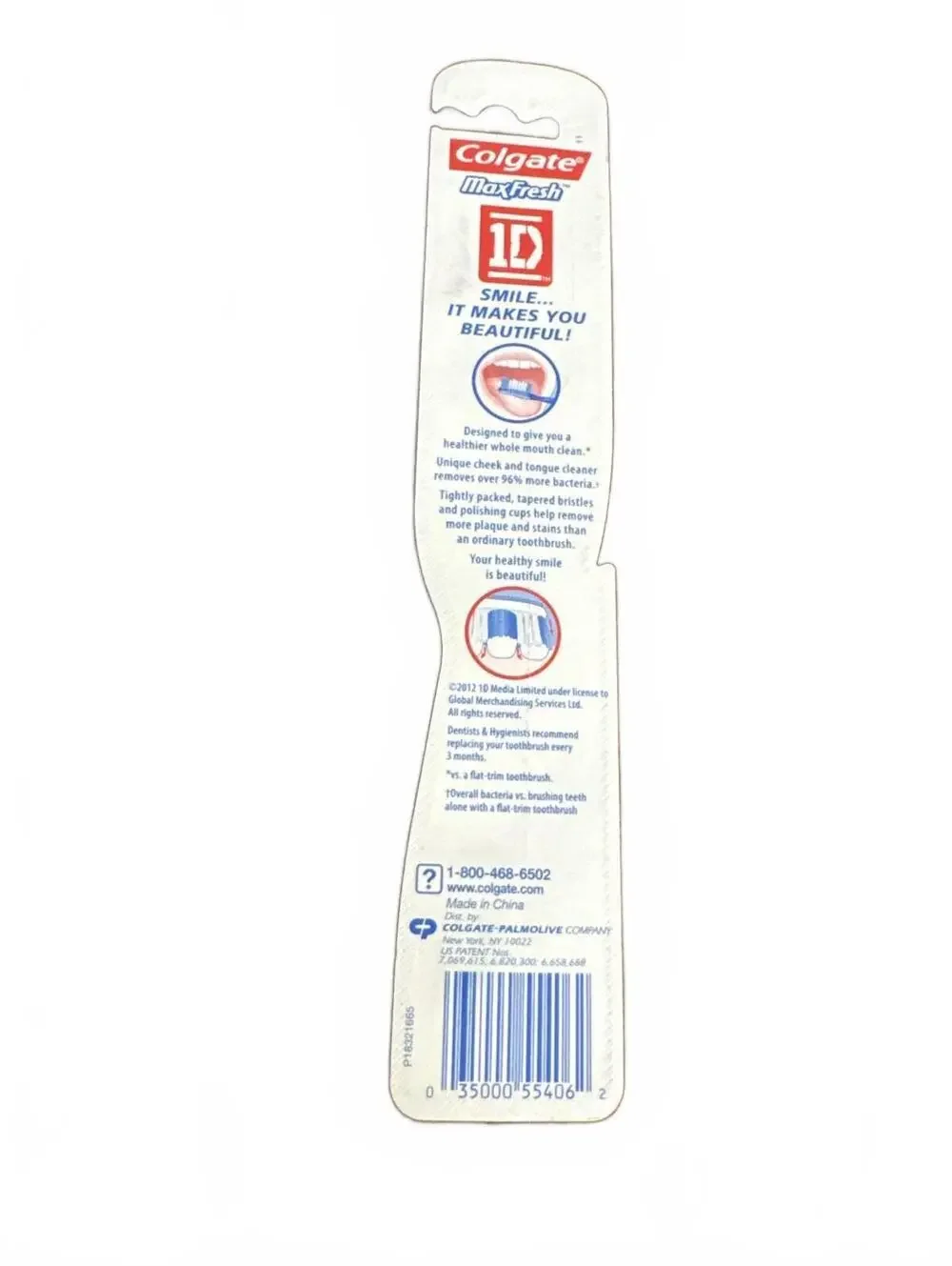 Colgate MaxFresh 1D One Direction Maxfresh Soft Toothbrush Purple/Black New💜🖤